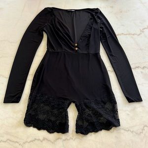 Fashion Nova Peria Lace Romper